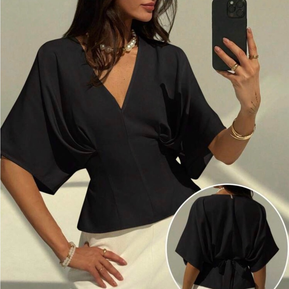 Black Blouse Shein